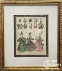 Гравюра "Женская мода на сентябрь 1834г."
